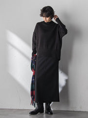 ハイネックシンプルニット≪手洗い可能≫