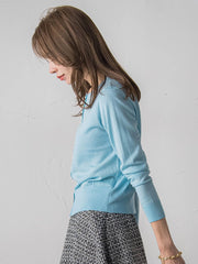 前後2wayパールボタンカーディガン