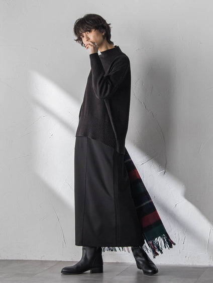 ハイネックシンプルニット≪手洗い可能≫