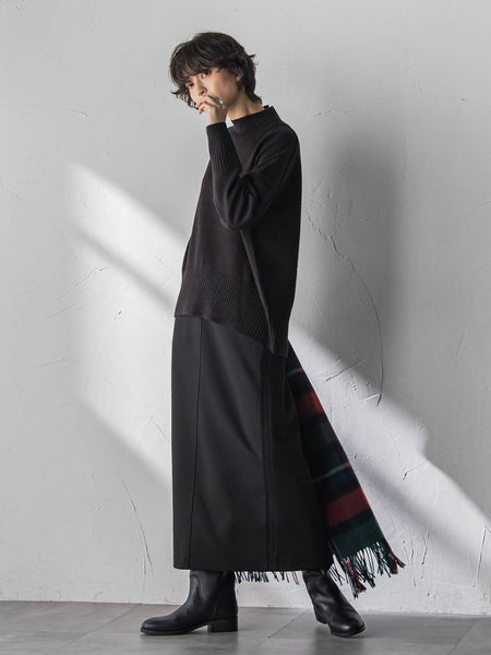 ハイネックシンプルニット≪手洗い可能≫