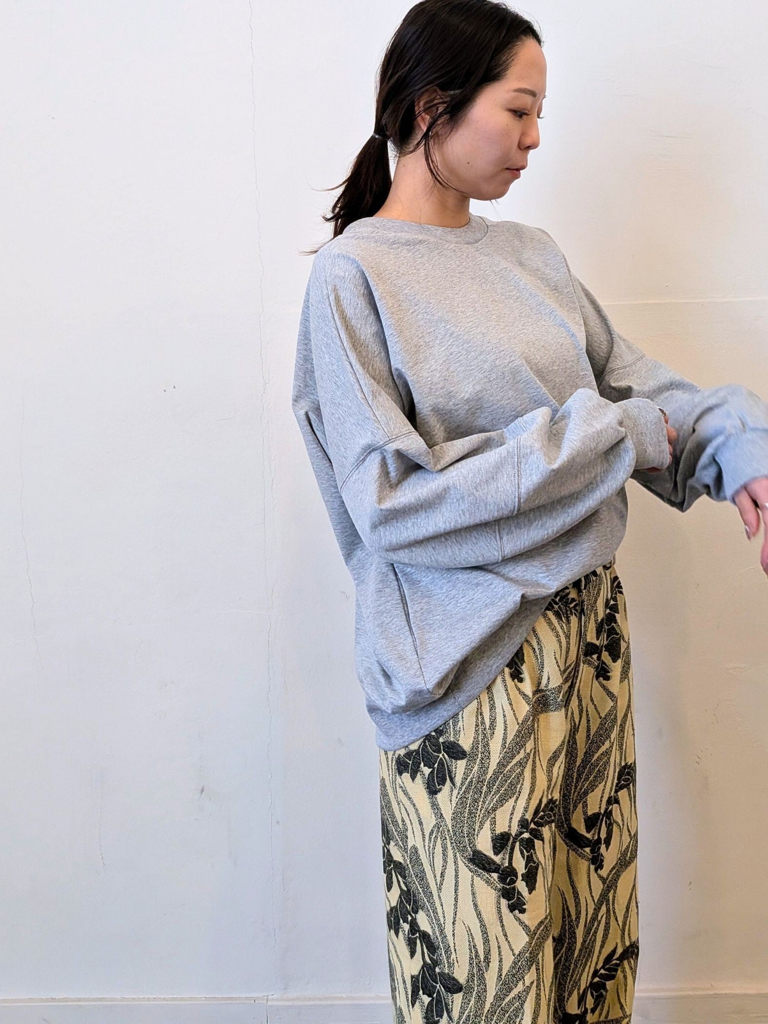 《予約販売》前後2WAY　cocoon sleeve tops 【日本製】