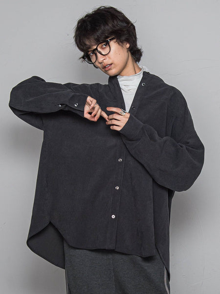 コーデュロイバックタックシャツ≪手洗い可能≫