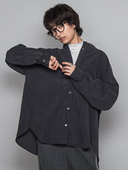 コーデュロイバックタックシャツ≪手洗い可能≫