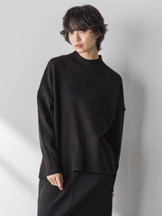 ハイネックシンプルニット≪手洗い可能≫