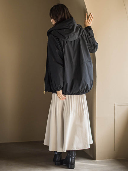 ストレッチタフタフーディブルゾン