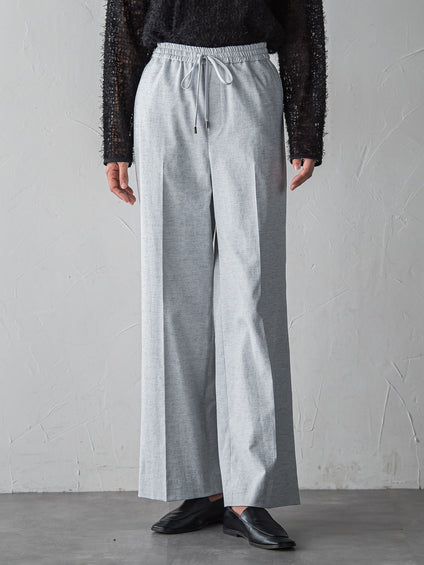 【大きいサイズ】シェルタリングワイドパンツ