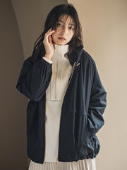 ストレッチタフタフーディブルゾン