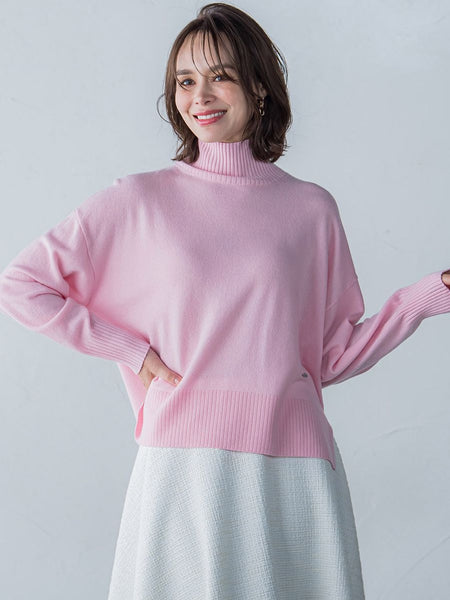 WEB限定カラーあり】ウールカシミヤハイネックプルオーバー≪手洗い  