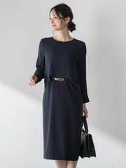 アチェローザバックサテンジョーゼットワンピース