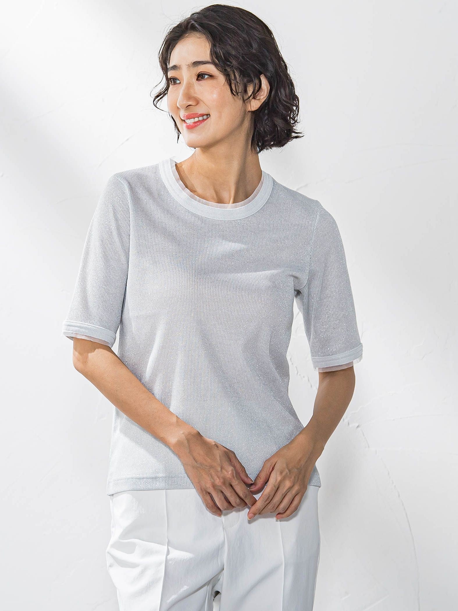 【WEB限定】ラメリブプルオーバー≪手洗い可能≫