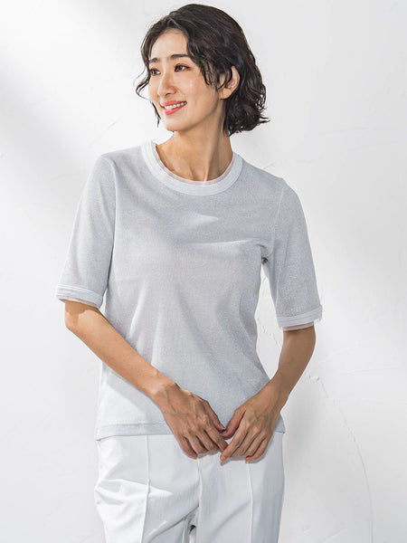 【WEB限定】ラメリブプルオーバー≪手洗い可能≫