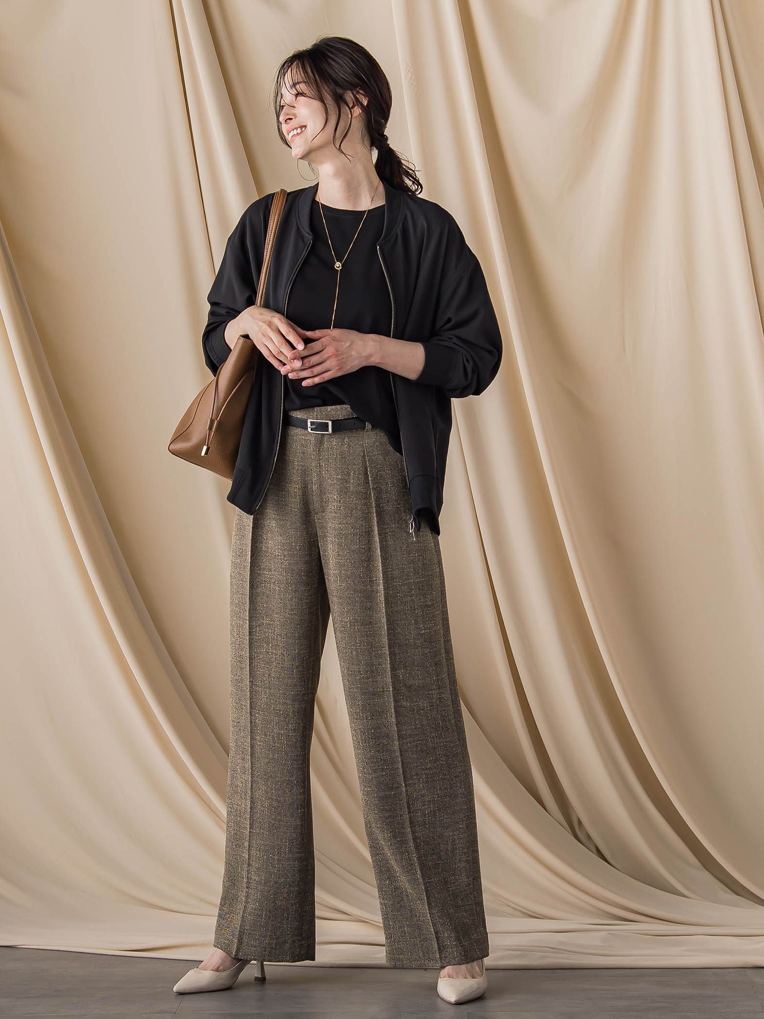 キレイ×リラックス ライトブルゾン ≪接触冷感 / UV / 洗濯機で洗える≫