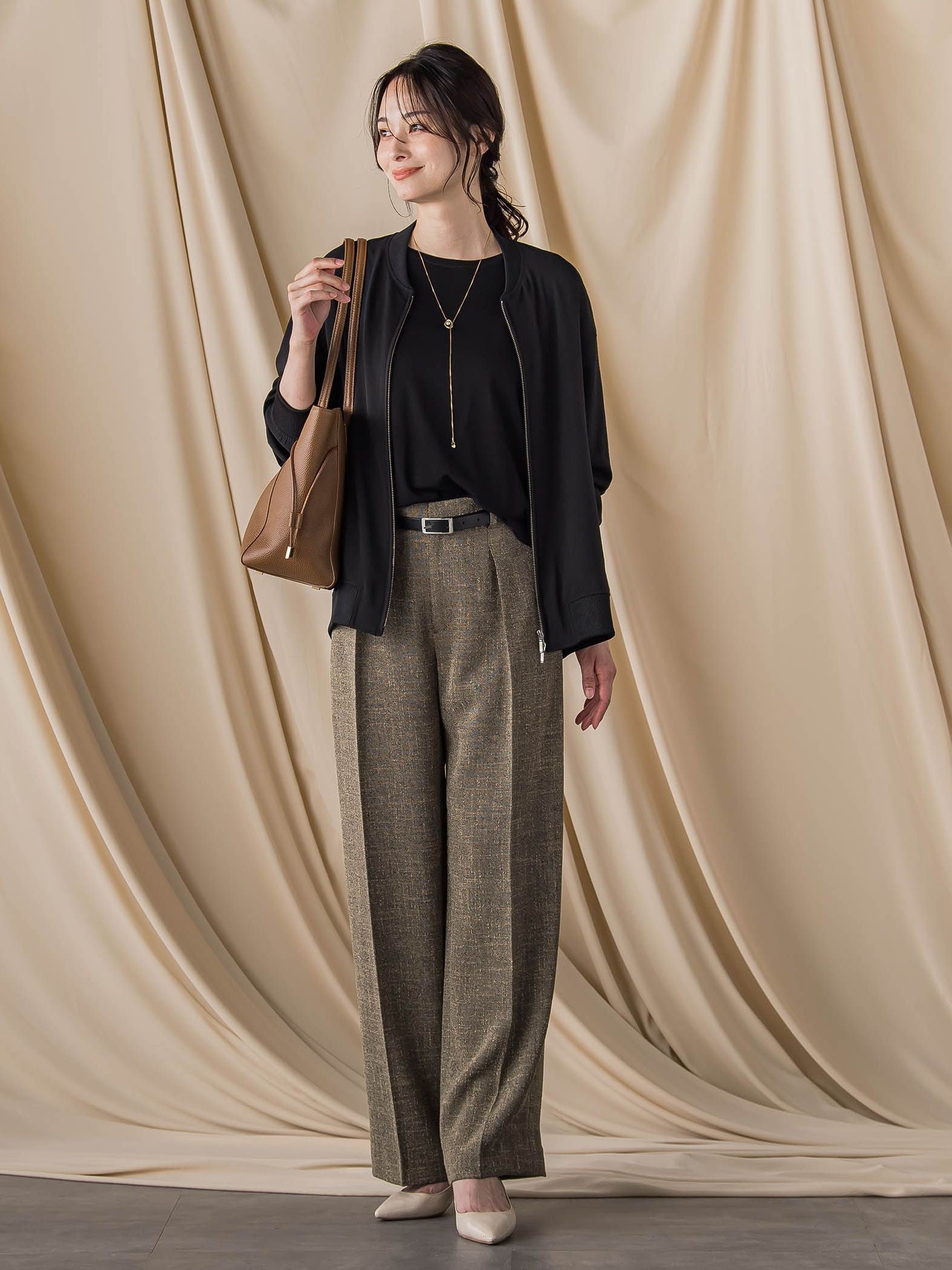 キレイ×リラックス ライトブルゾン ≪接触冷感 / UV / 洗濯機で洗える≫