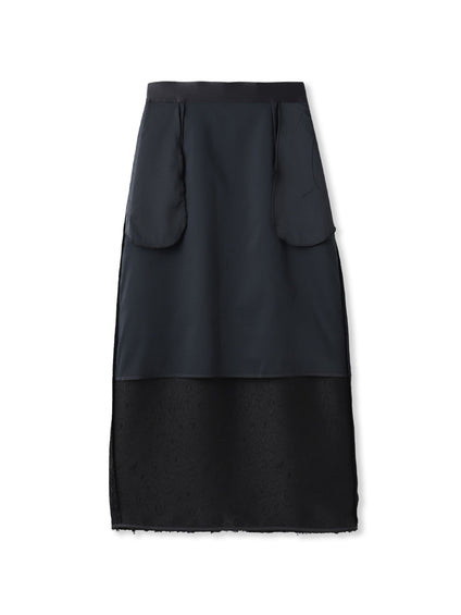 エディター東原妙子 × LAUTREAMONT /フェザージャガードタイトスカート