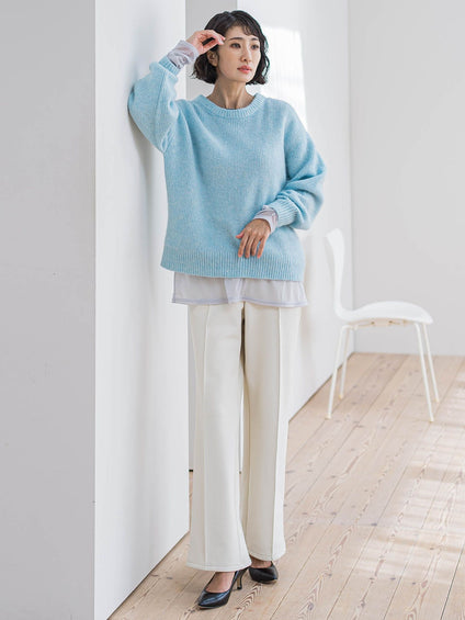 【WEB限定/大きいサイズ】”重ねるだけで格上げ”レイヤードインナー