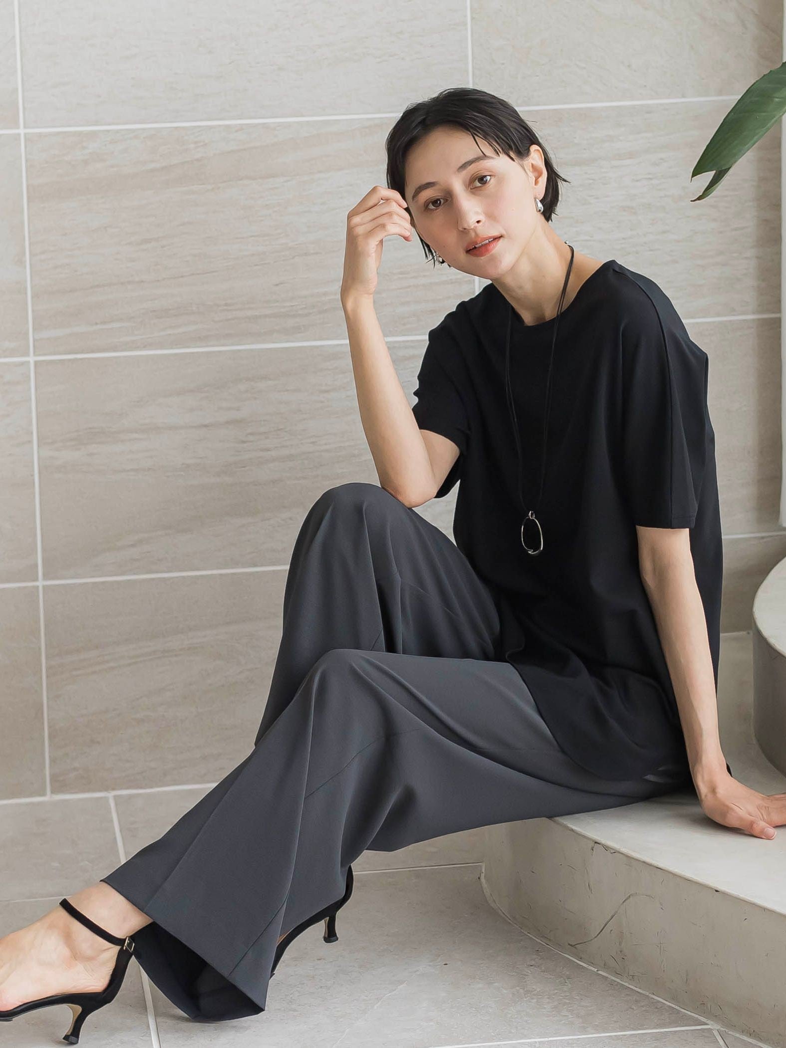 【WEB限定】”細身パンツも怖くない”Tシャツチュニック