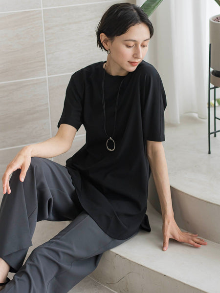 【WEB限定】”細身パンツも怖くない”Tシャツチュニック