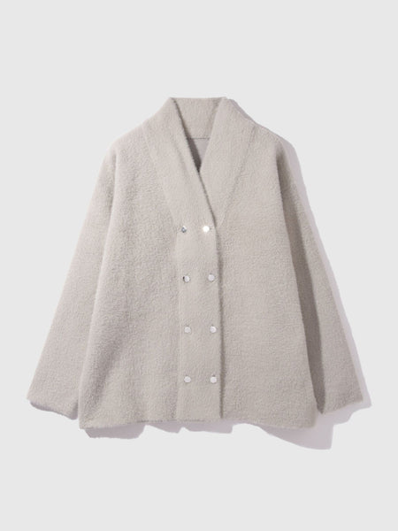 フェレットタッチWニットジャケット≪手洗い可能≫