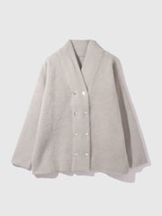 フェレットタッチWニットジャケット≪手洗い可能≫