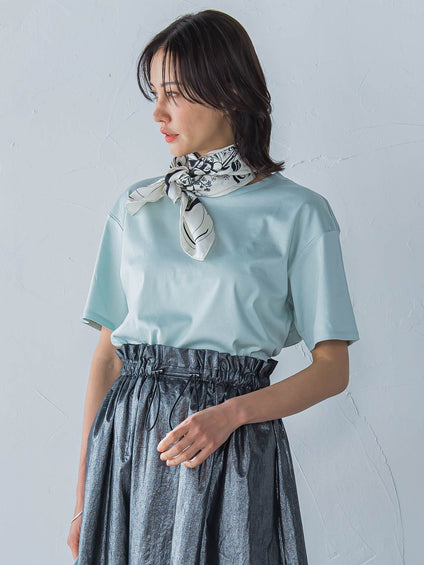 【WEB限定】【3サイズ】コットン汗じみ防止カットソー≪洗える/接触冷感≫