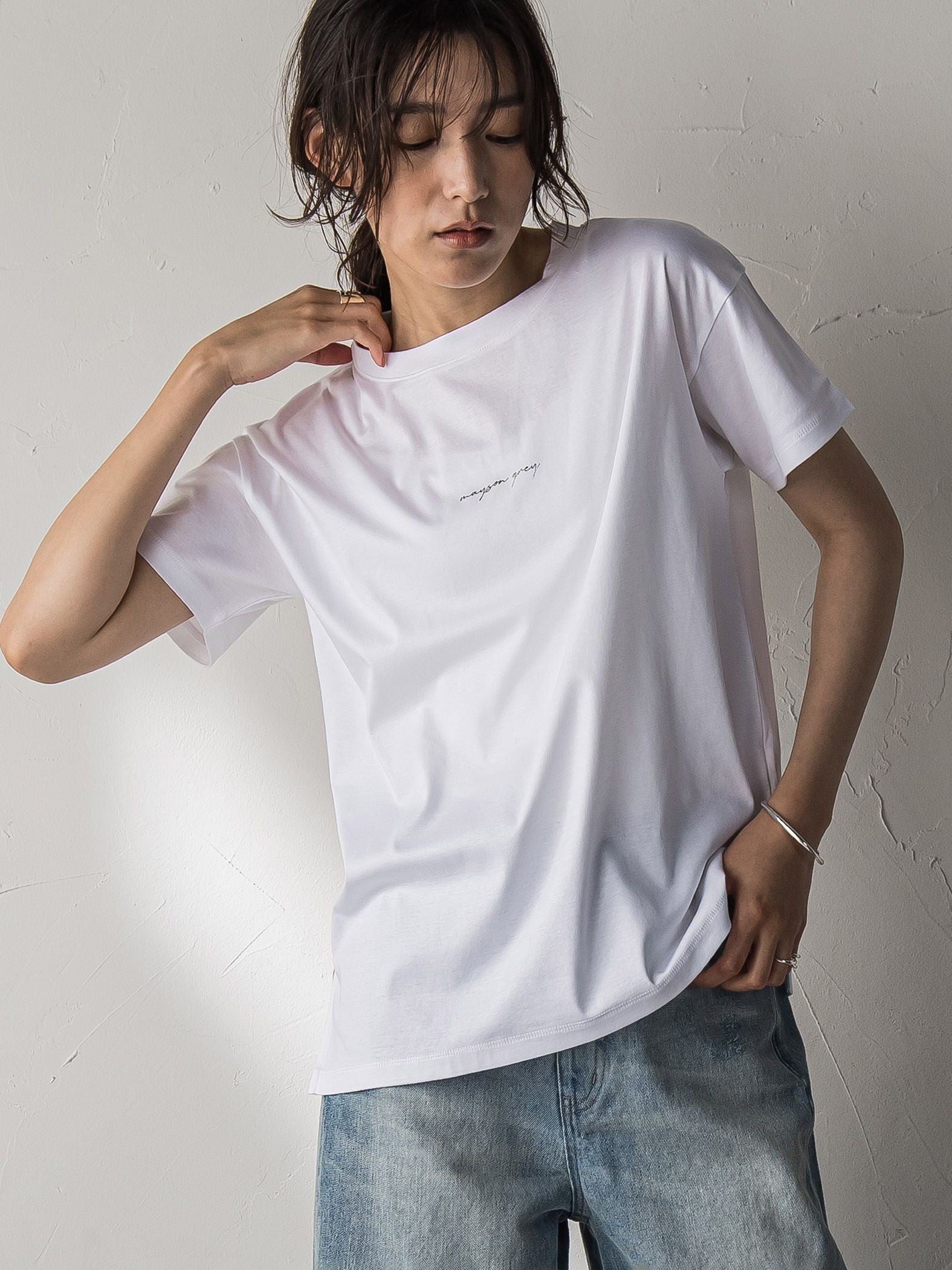 【J Lounge限定】MAYSON GREYロゴTシャツ≪手洗い可能≫