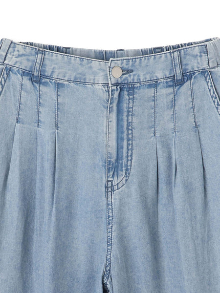 バイオシルクパウダー加工ワイドパンツ≪洗濯機で洗える≫