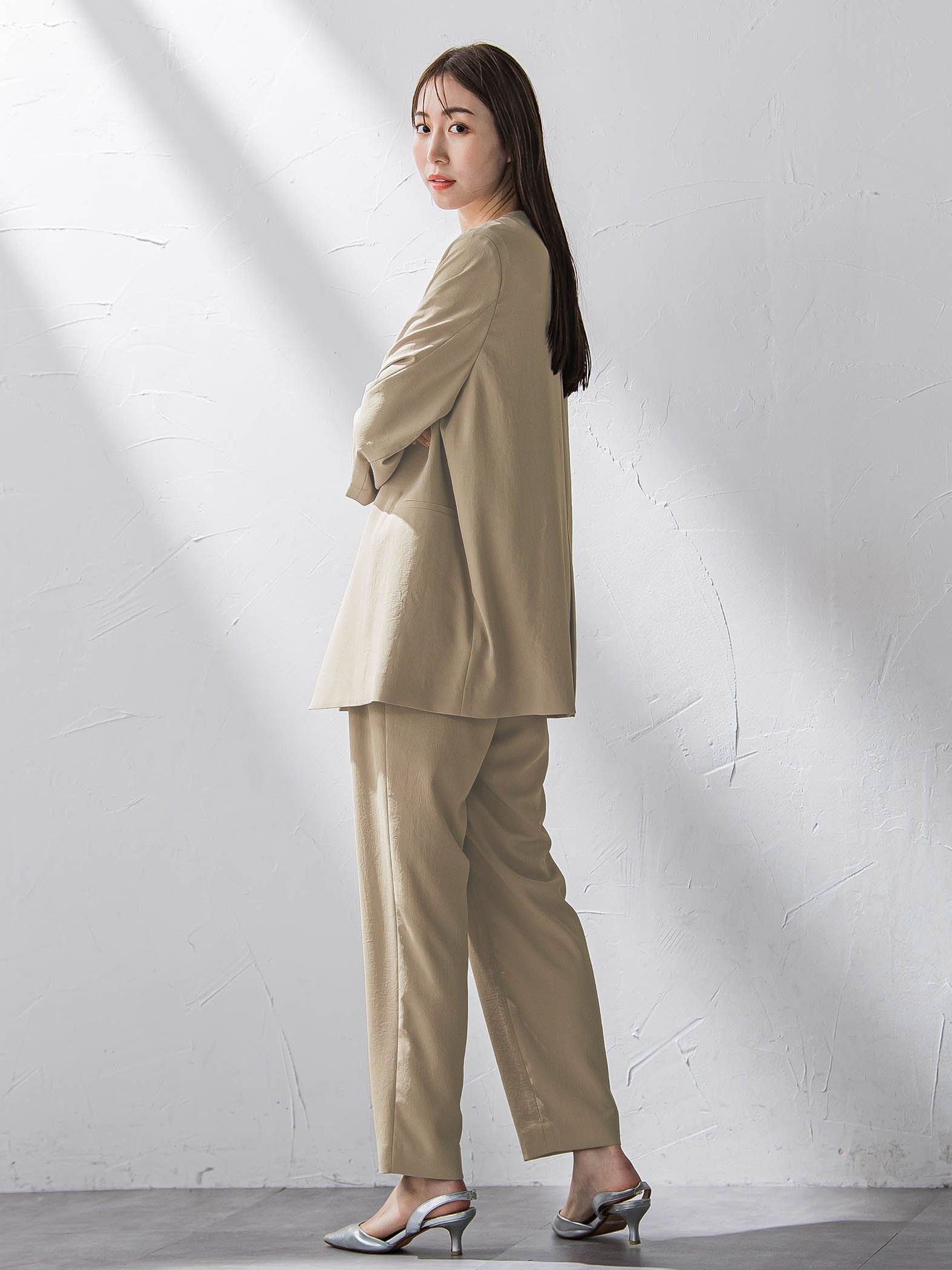 キレリテーパードパンツ≪洗濯機で洗える≫