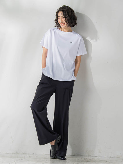 【WEB限定/大きいサイズ】ハイテンションワイドパンツ≪洗濯機で洗える≫