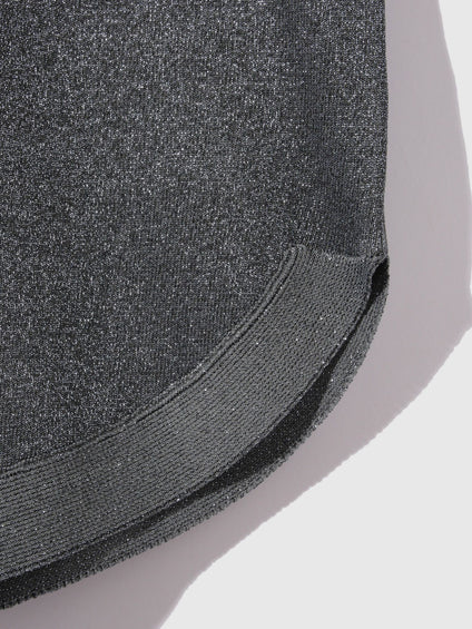 エアリーグリッターラウンドヘムニット≪手洗い可能≫