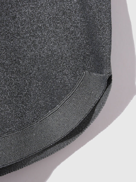 エアリーグリッターラウンドヘムニット≪手洗い可能≫