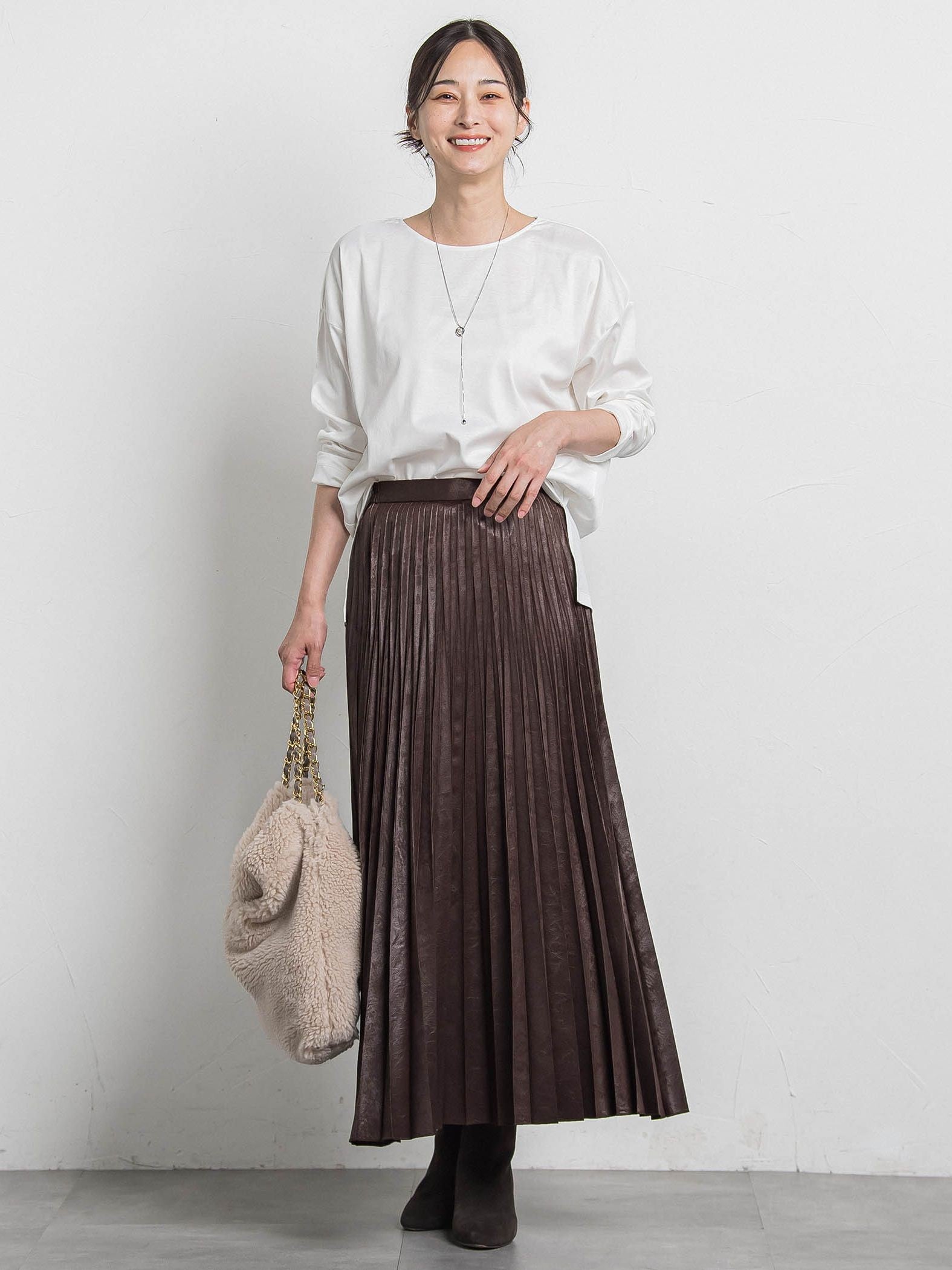 【WEB限定】汗じみ防止大人ロンT ≪3サイズ/洗える≫