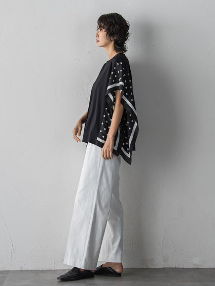 【WEB限定/+5cm丈長め】シェルタリングワイドパンツ