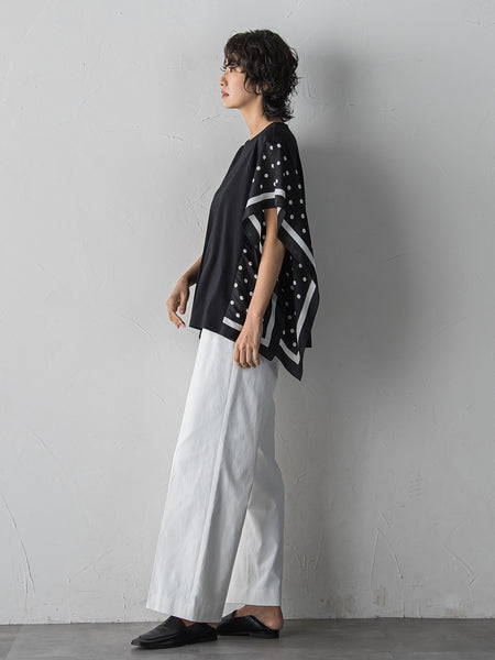 【WEB限定/+5cm丈長め】シェルタリングワイドパンツ