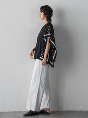 【WEB限定/+5cm丈長め】シェルタリングワイドパンツ