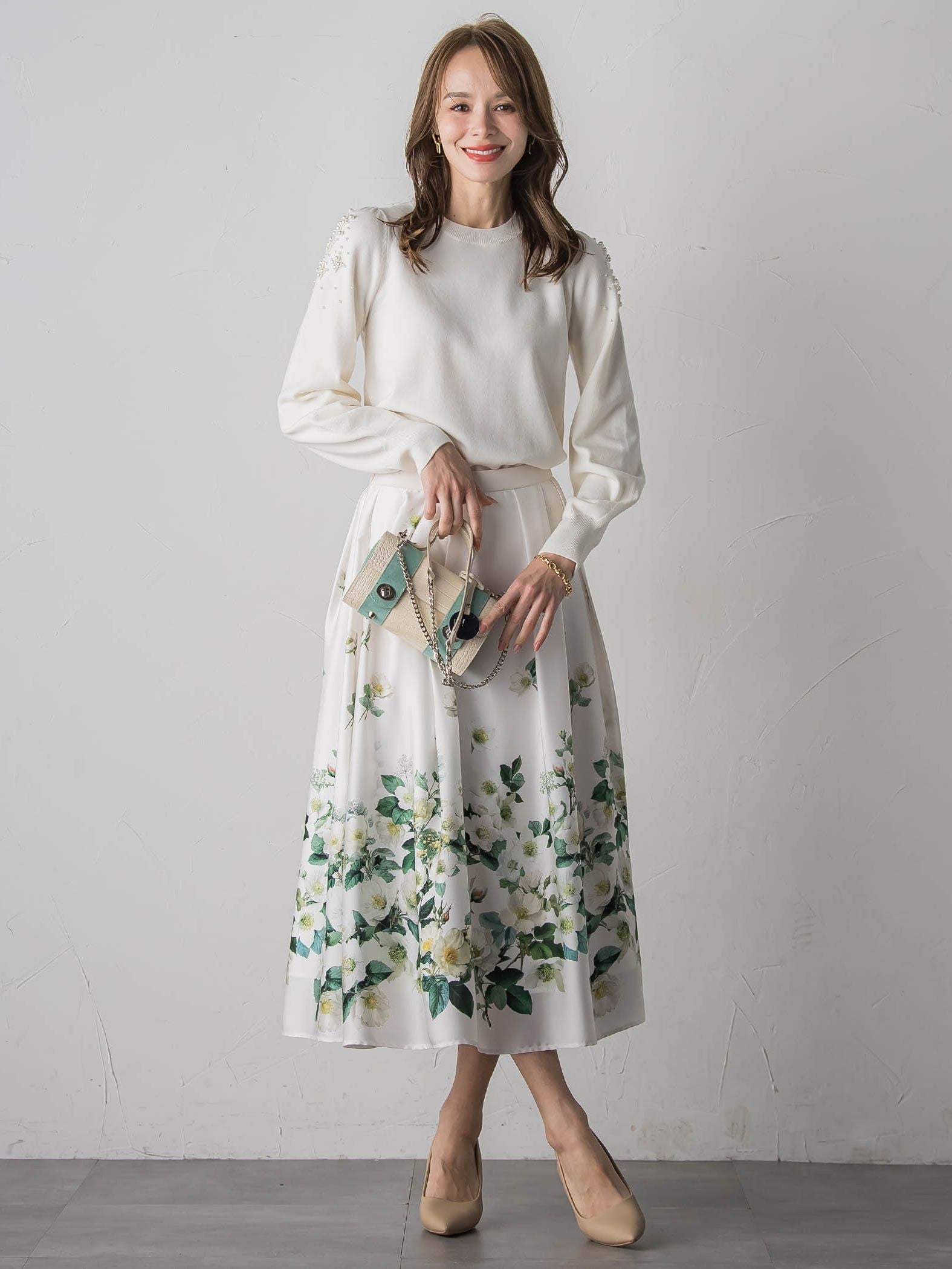 クリスマスローズスカート