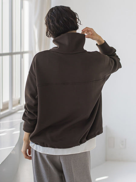 【WEB限定】裏起毛ジッププルオーバー