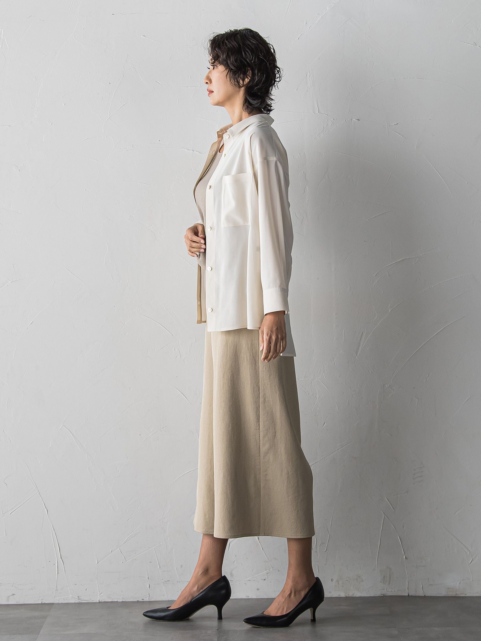 【大きいサイズ/受注会限定】シアーボイルシャツ