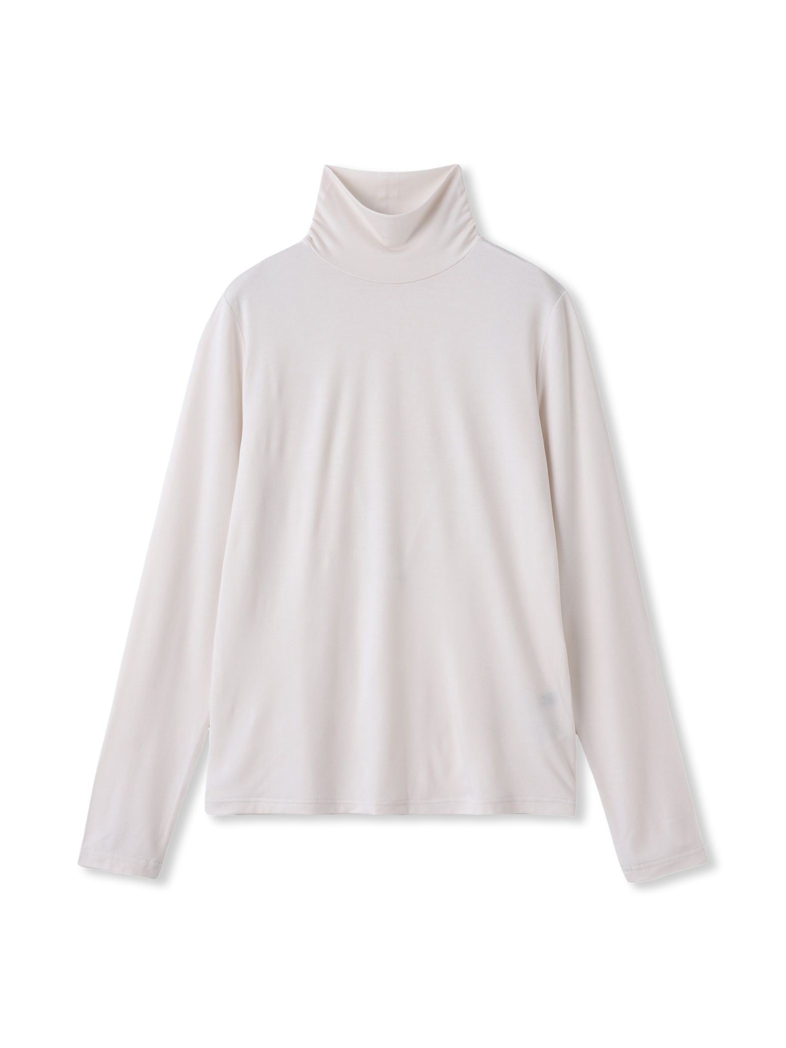 【WEB限定】吸湿発熱スムースストレッチタートルカットソー