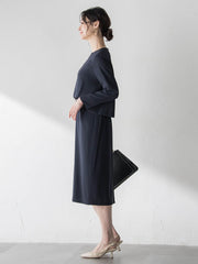 アチェローザバックサテンジョーゼットワンピース