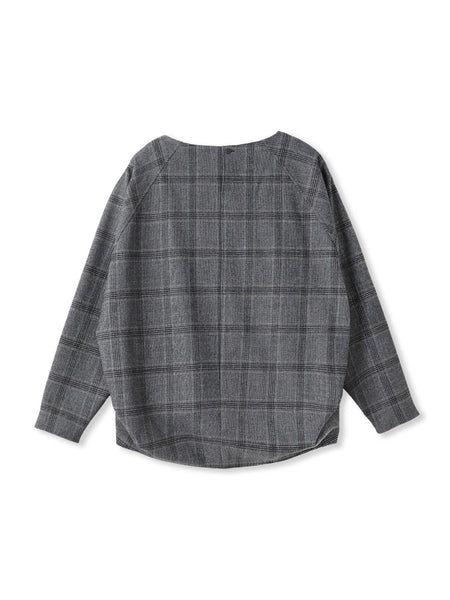 両面起毛ドロップショルダーブラウス≪洗える/セットアップ対応≫