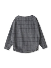 両面起毛ドロップショルダーブラウス≪洗える/セットアップ対応≫