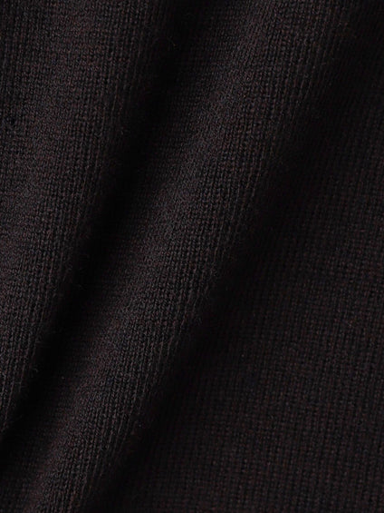 ベロア襟付きニット≪手洗い可能≫