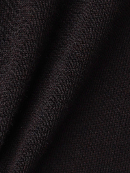 ベロア襟付きニット≪手洗い可能≫