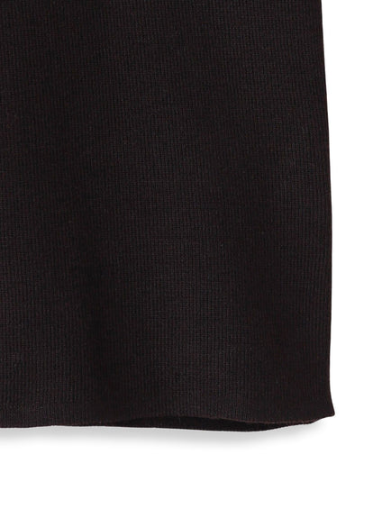 ベロア襟付きニット≪手洗い可能≫