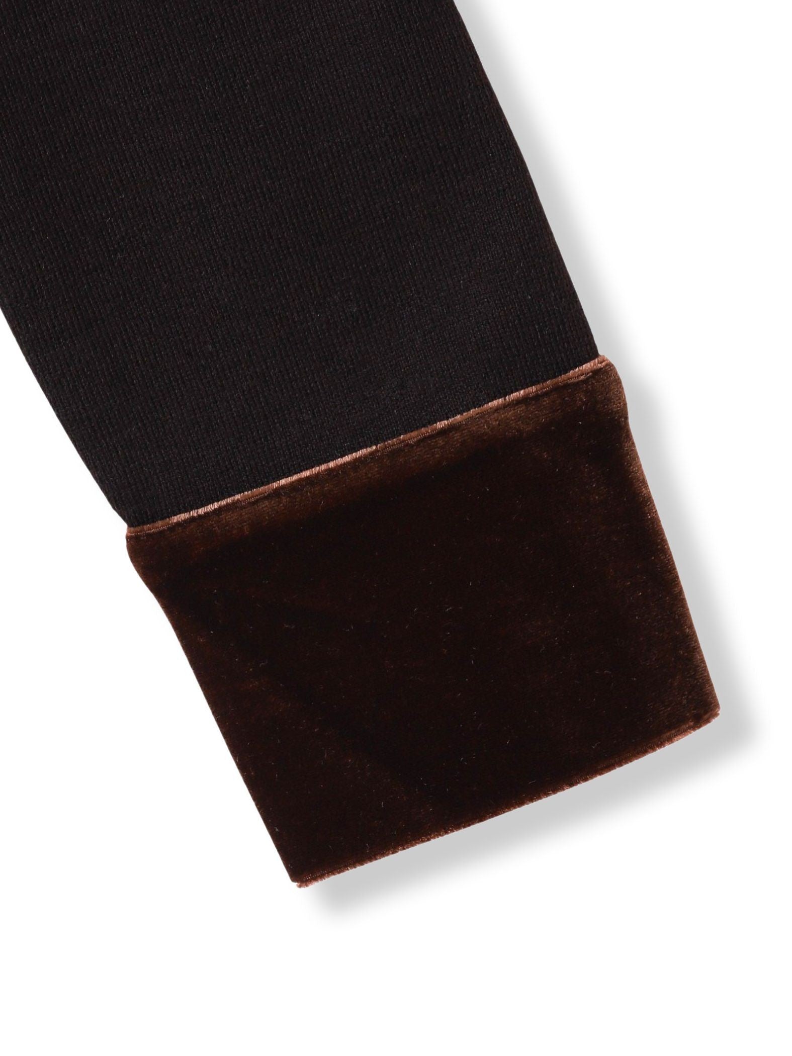 ベロア襟付きニット≪手洗い可能≫