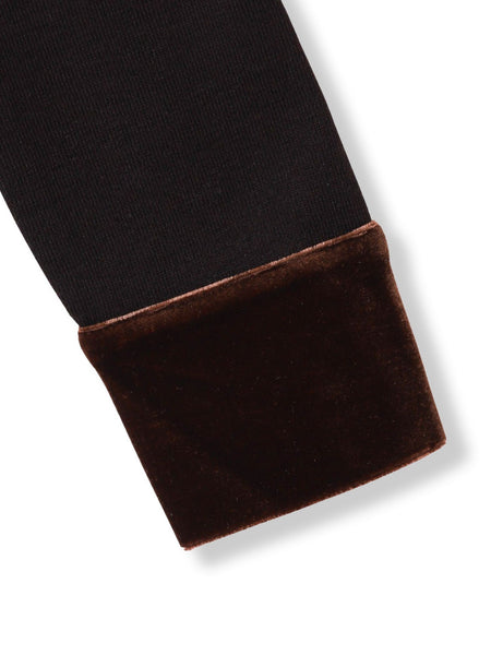 ベロア襟付きニット≪手洗い可能≫