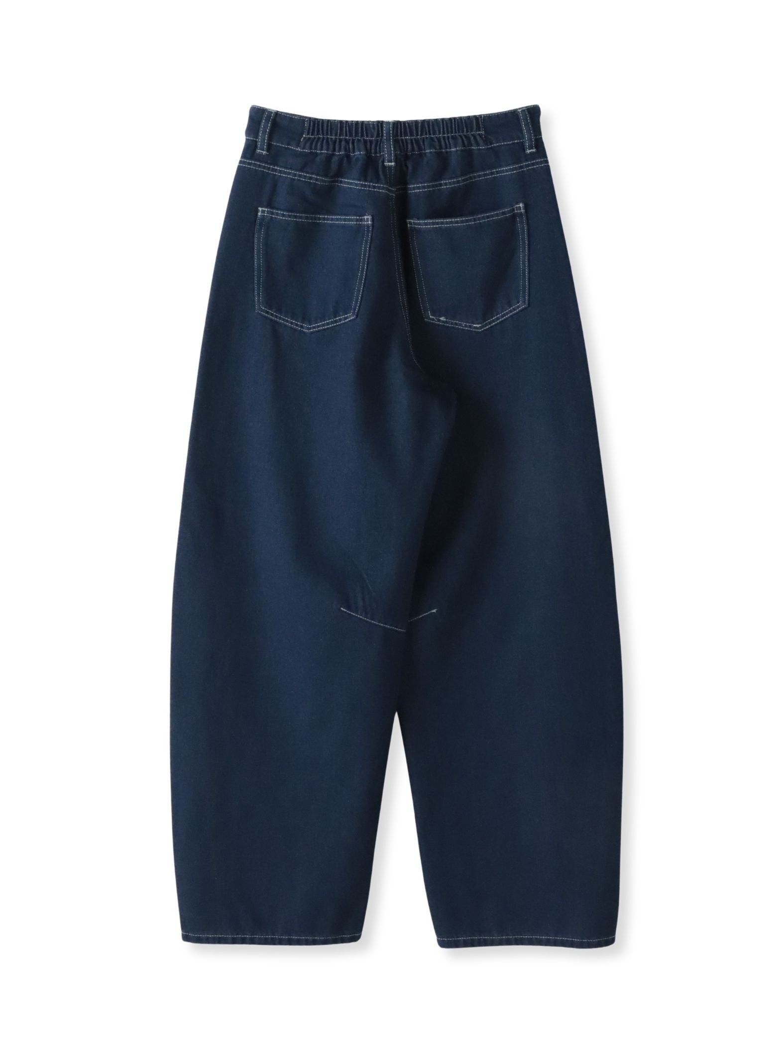 【WEB限定】デニムカーブパンツ≪洗濯機で洗える≫