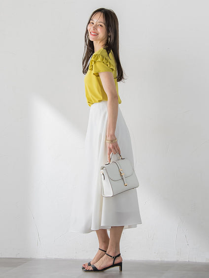 【WEB限定】ショルダーフリルカットソー
