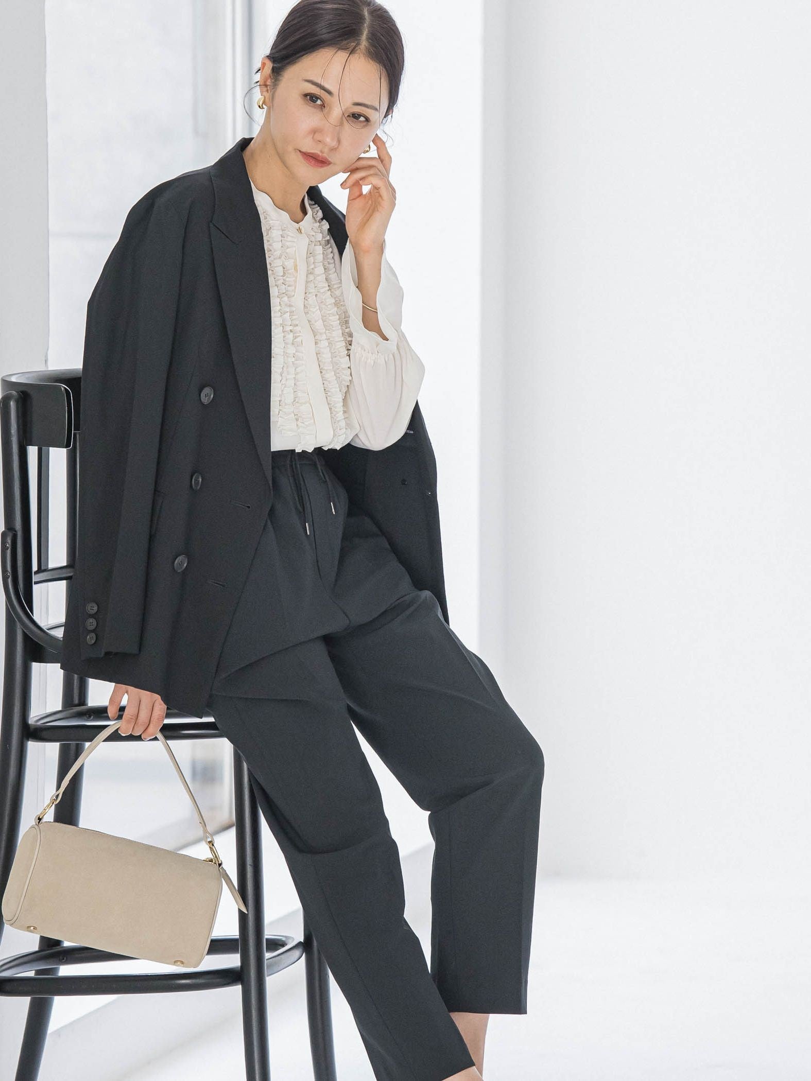 【WEB限定】ジョーゼットフリルブラウス