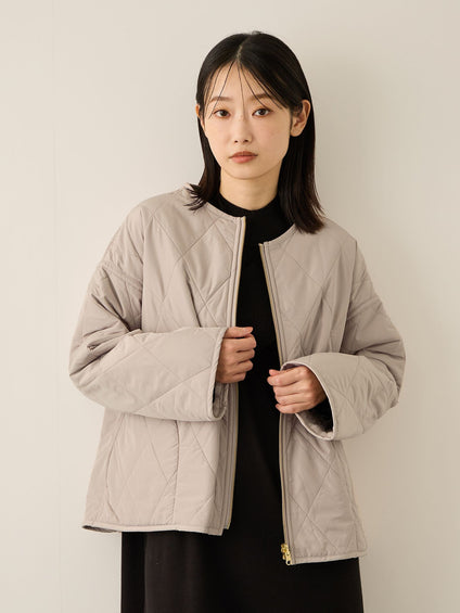 ファーキルトリバーシブルZIPブルゾン